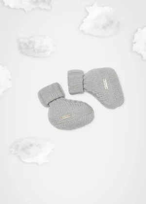 MALO For Babies<Baby booties in cashmere Grey