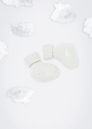 MALO For Babies<Baby booties in cashmere White