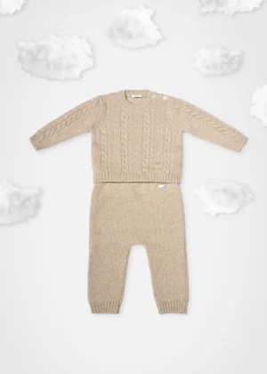 MALO For Babies | Tops & Knitwear<Baby set in cashmere Beige