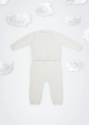 MALO For Babies | Tops & Knitwear<Baby set in cashmere White