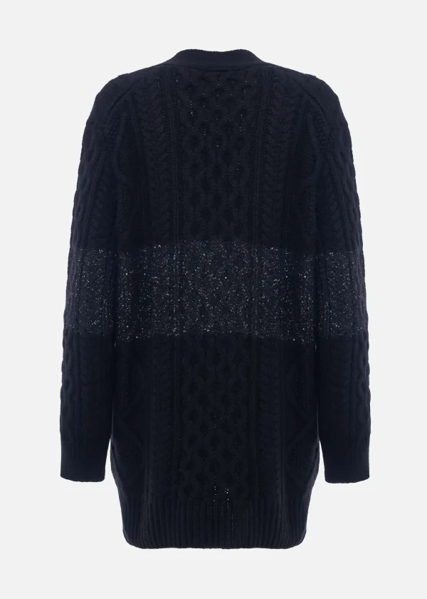 MALO Tops & Knitwear<Cardigan in a cashmere blend Blue