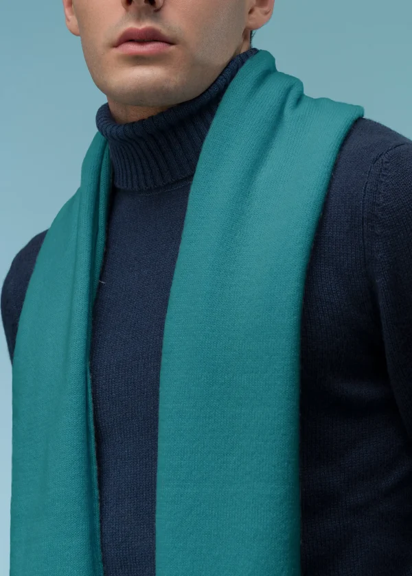 MALO Accessories<Cashmere and cotton stole Light blue