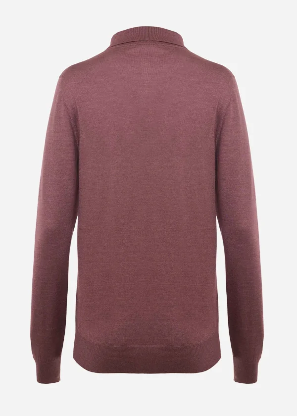 MALO Tops & Knitwear<Cashmere and silk polo Pink