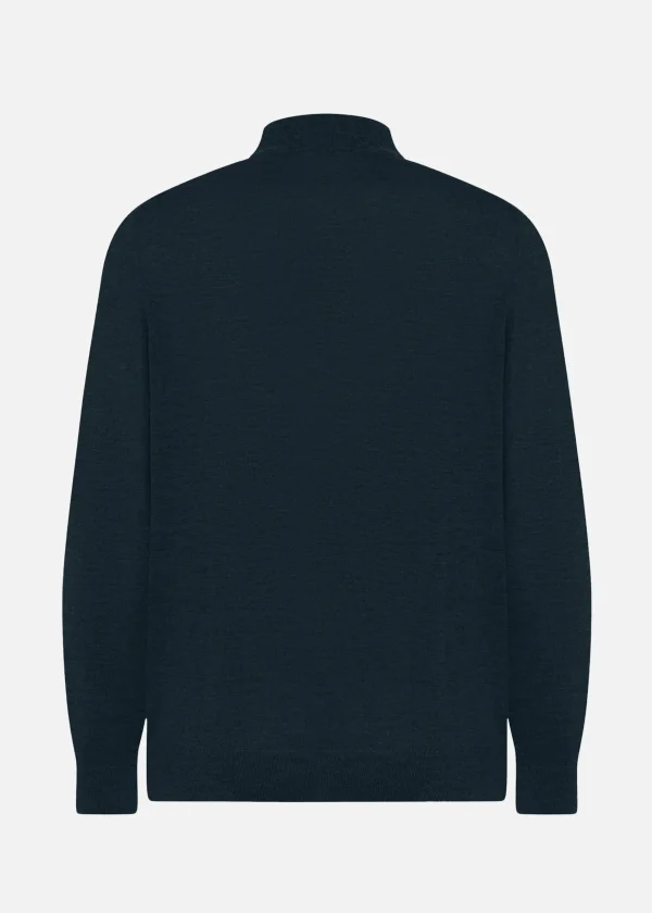 MALO Tops & Knitwear<Cashmere and silk turtleneck Petrol blue