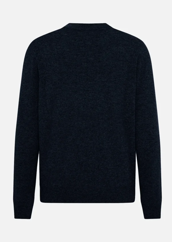 MALO Tops & Knitwear<Cashmere and silk turtleneck sweater Blue