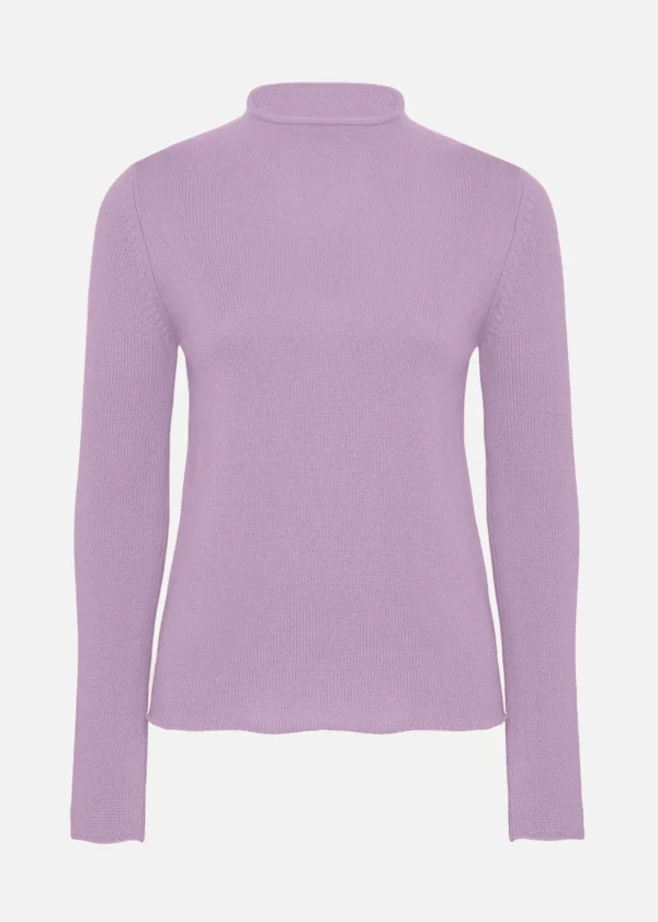 MALO Tops & Knitwear<Cashmere blend turtleneck sweater Pink