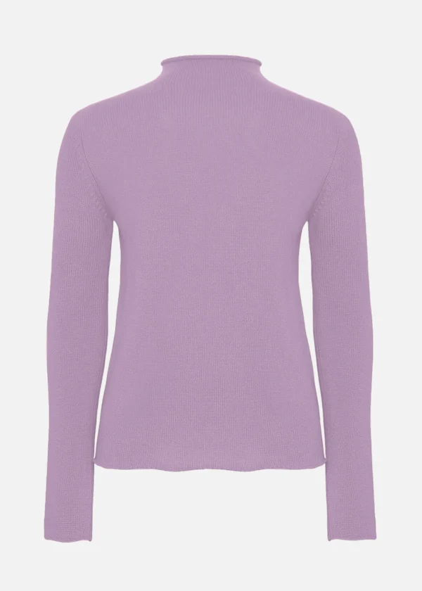 MALO Tops & Knitwear<Cashmere blend turtleneck sweater Pink