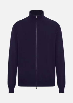 MALO Tops & Knitwear<Cashmere bomber jacket Blue