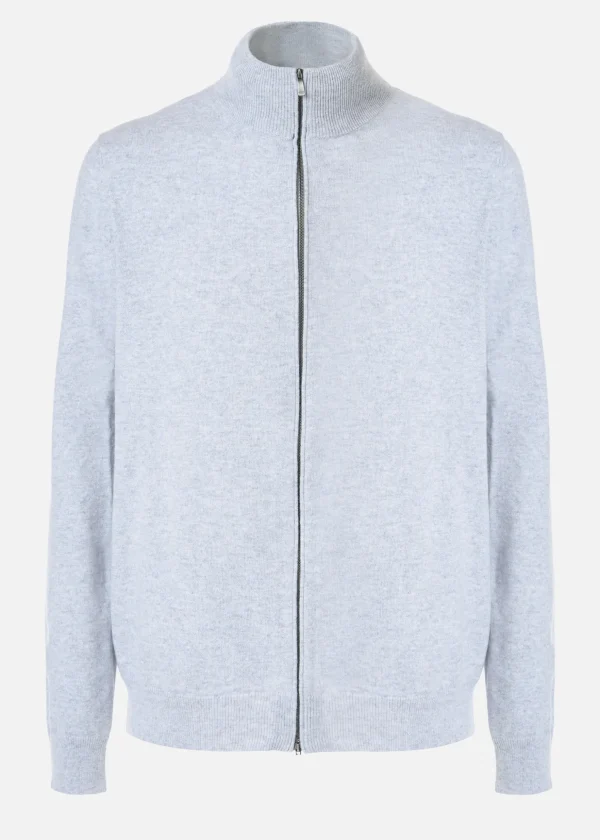 MALO Tops & Knitwear<Cashmere bomber jacket Grey