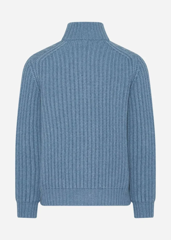 MALO Tops & Knitwear<Cashmere bomber jacket Light blue