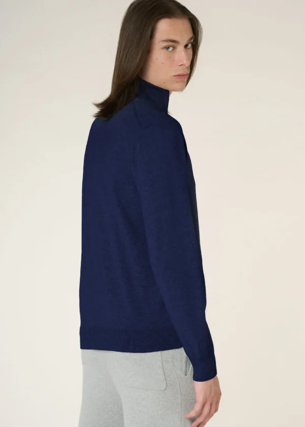 MALO Tops & Knitwear<Cashmere bomber jacket Blue