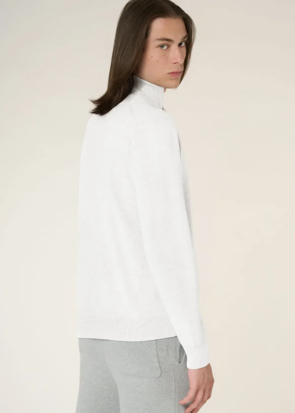 MALO Tops & Knitwear<Cashmere bomber jacket White