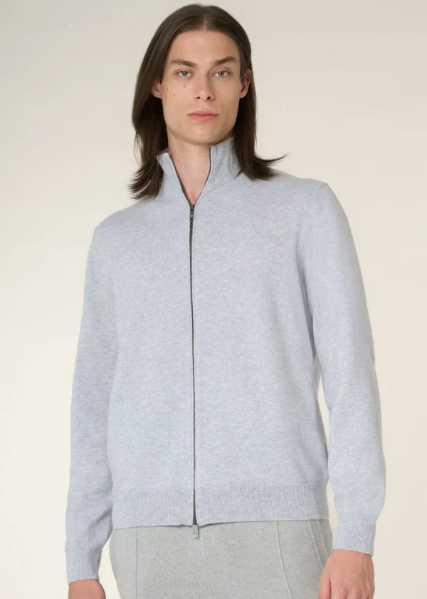 MALO Tops & Knitwear<Cashmere bomber jacket Grey