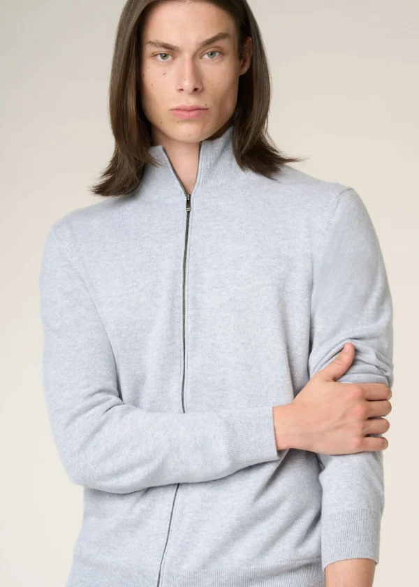 MALO Tops & Knitwear<Cashmere bomber jacket Grey