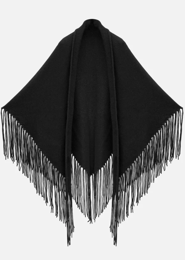 MALO For Her | Tops & Knitwear<Cashmere cape Black