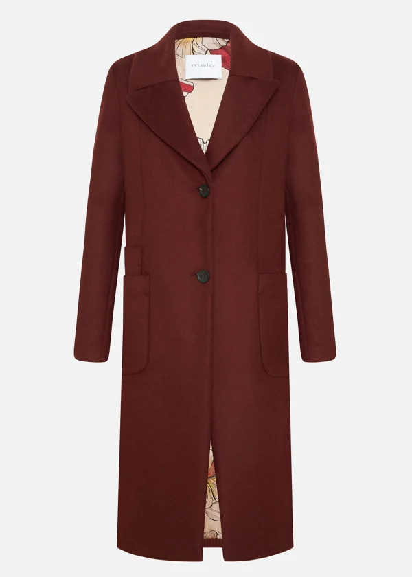 MALO Coats & Jackets<Cashmere coat Red