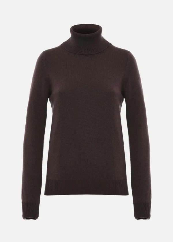 MALO Tops & Knitwear<Cashmere crewneck sweater Brown