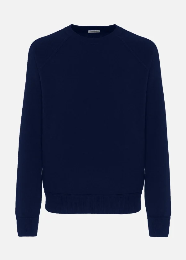 MALO Tops & Knitwear<Cashmere crewneck sweater Blue