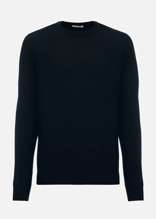 MALO Tops & Knitwear<Cashmere crewneck sweater Blue