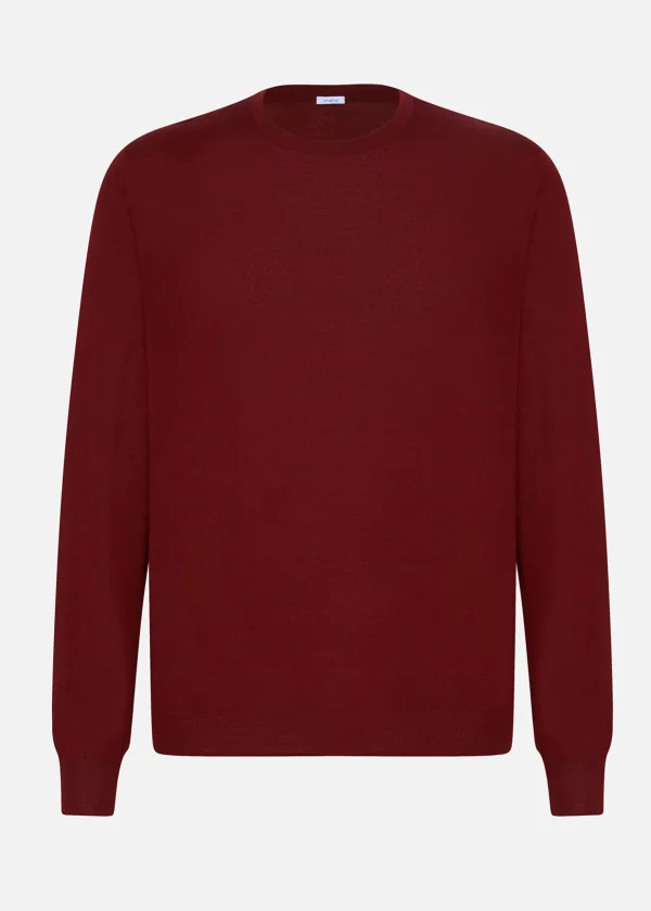 MALO Tops & Knitwear<Cashmere crewneck sweater Red