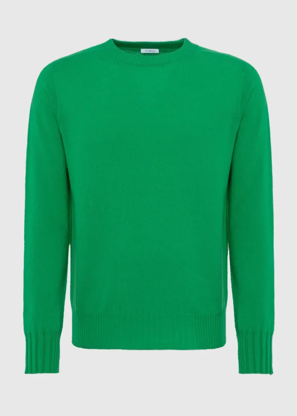 MALO Tops & Knitwear<Cashmere crewneck sweater Green