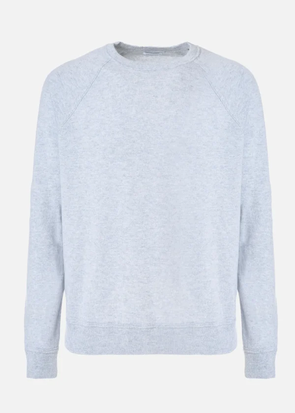 MALO Tops & Knitwear<Cashmere crewneck sweater Grey