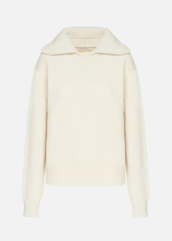 MALO Tops & Knitwear<Cashmere crewneck sweater White