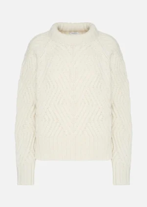 MALO For Her | Tops & Knitwear<Cashmere crewneck sweater White