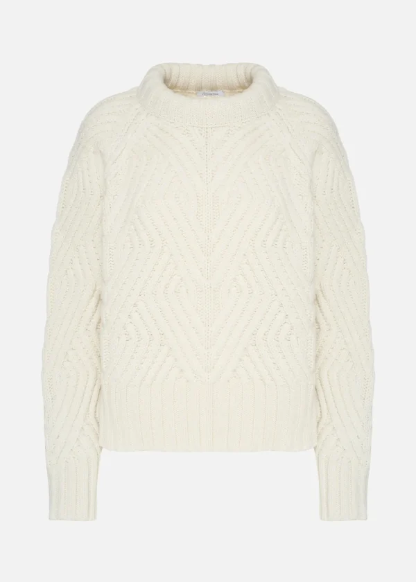 MALO For Her | Tops & Knitwear<Cashmere crewneck sweater White