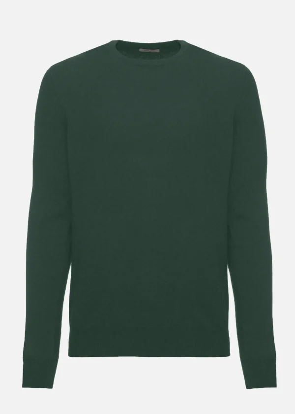 MALO For Him | Tops & Knitwear<Cashmere crewneck sweater Green