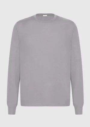 MALO For Him | Tops & Knitwear<Cashmere crewneck sweater Grey