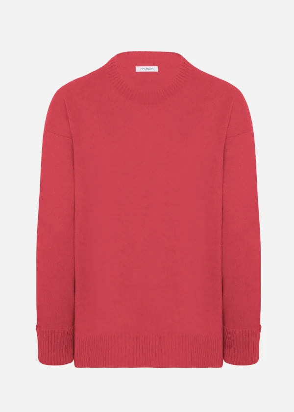 MALO Tops & Knitwear<Cashmere crewneck sweater Pink