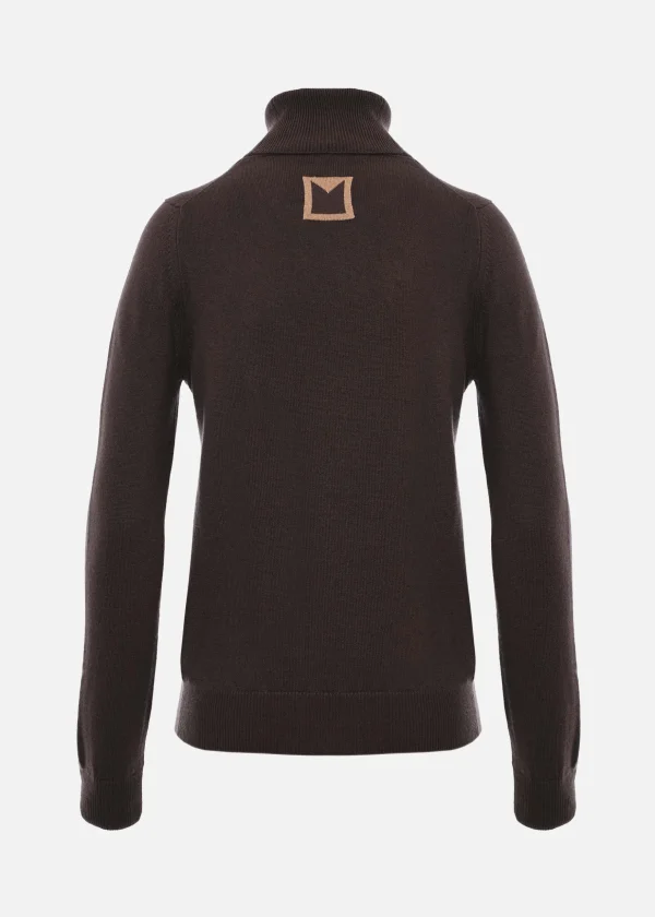 MALO Tops & Knitwear<Cashmere crewneck sweater Brown