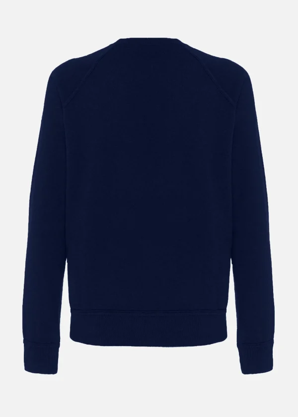 MALO Tops & Knitwear<Cashmere crewneck sweater Blue