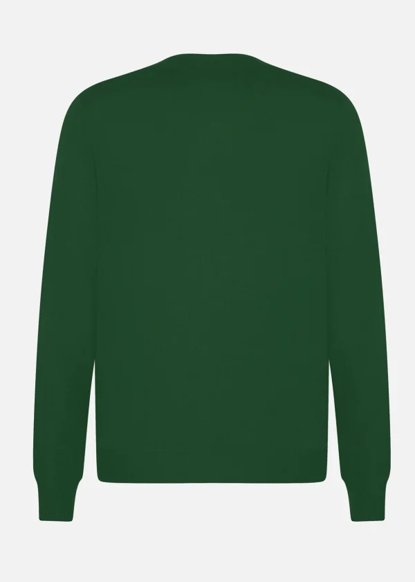 MALO Tops & Knitwear<Cashmere crewneck sweater Green