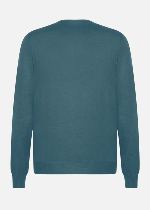 MALO Tops & Knitwear<Cashmere crewneck sweater Petrol blue