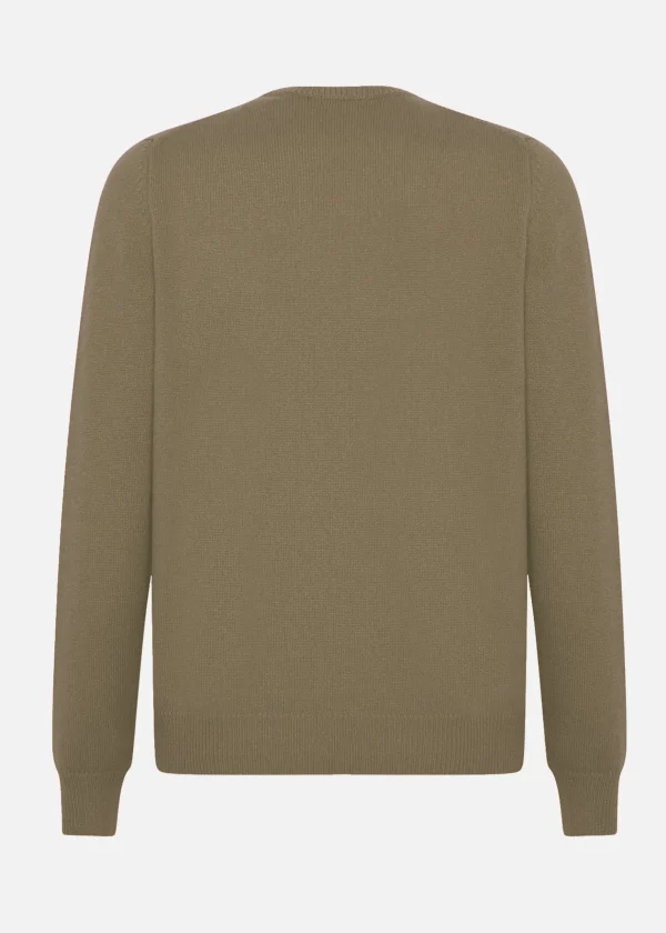 MALO Tops & Knitwear<Cashmere crewneck sweater Brown