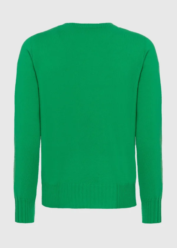 MALO Tops & Knitwear<Cashmere crewneck sweater Green