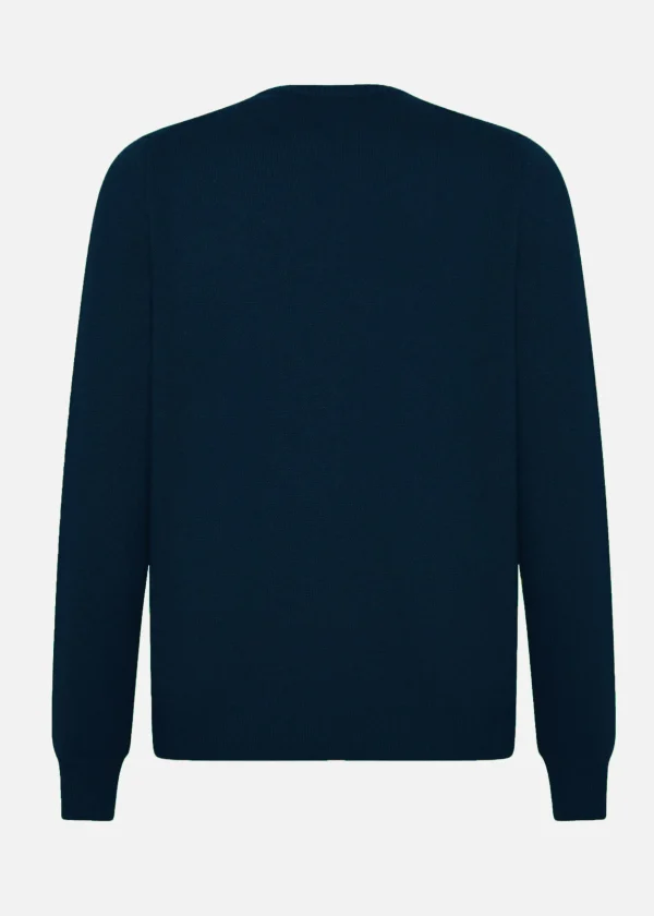 MALO Tops & Knitwear<Cashmere crewneck sweater Blue