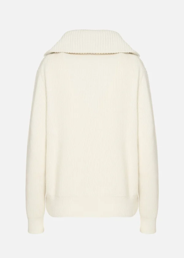 MALO Tops & Knitwear<Cashmere crewneck sweater White