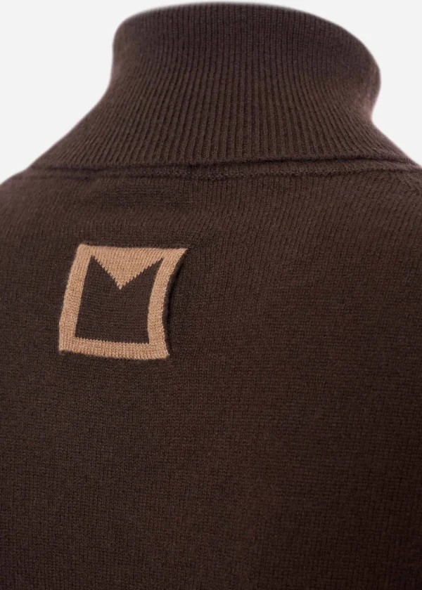 MALO Tops & Knitwear<Cashmere crewneck sweater Brown