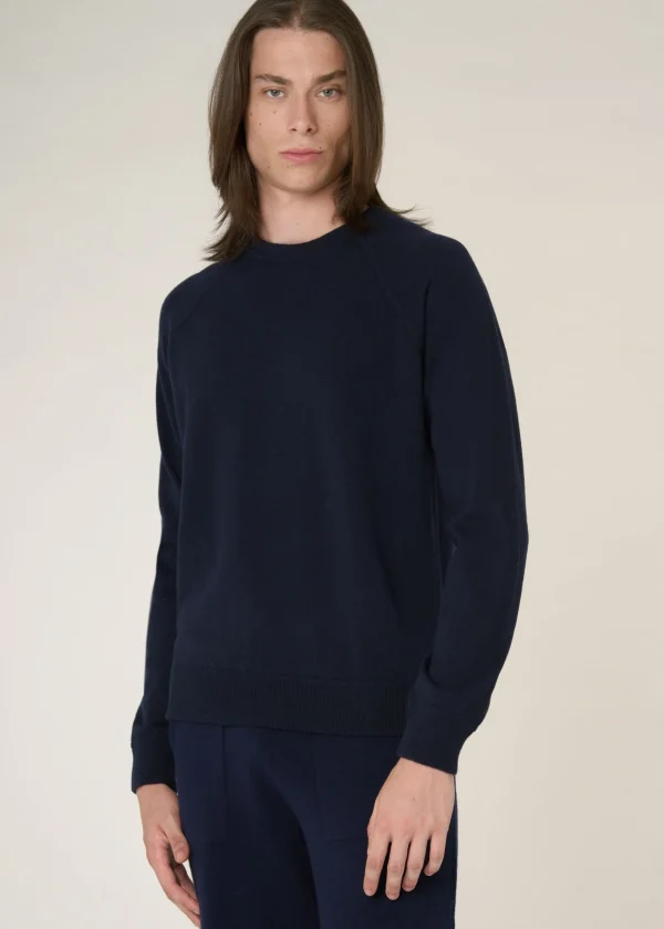 MALO Tops & Knitwear<Cashmere crewneck sweater Blue