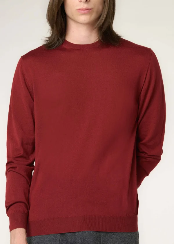 MALO Tops & Knitwear<Cashmere crewneck sweater Red