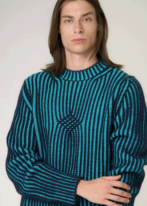 MALO Tops & Knitwear<Cashmere crewneck sweater Multicolor