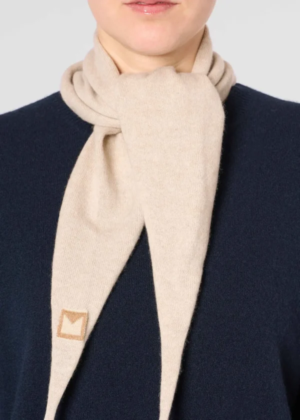 MALO Accessories | Accessories<Cashmere diamond scarf, Rever Beige