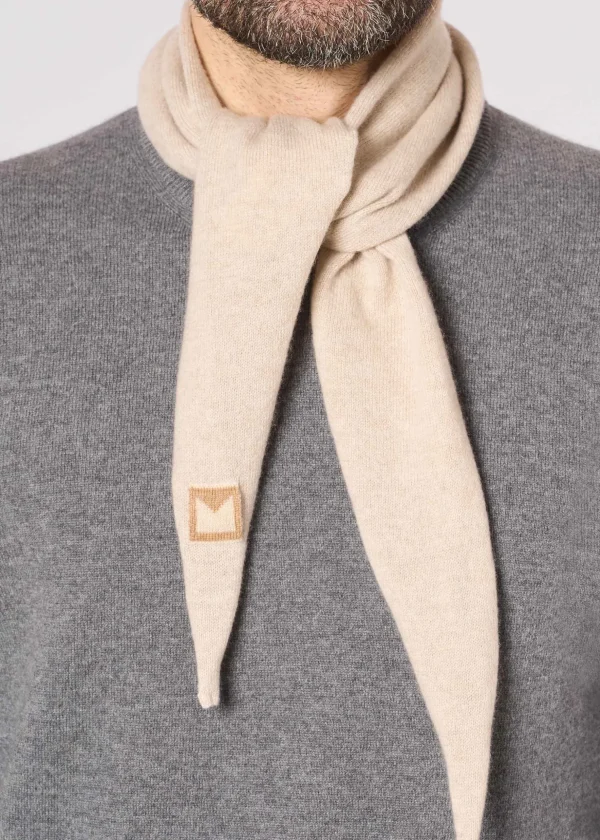 MALO Accessories | Accessories<Cashmere diamond scarf, Rever Beige