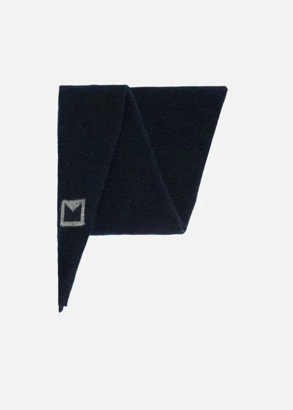 MALO Accessories | Accessories<Cashmere diamond scarf, Rever Blue