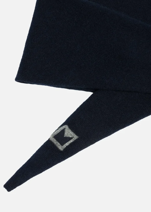 MALO Accessories | Accessories<Cashmere diamond scarf, Rever Blue