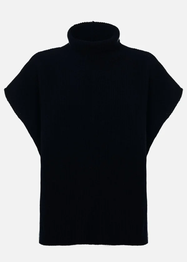 MALO Tops & Knitwear<Cashmere gilet Black