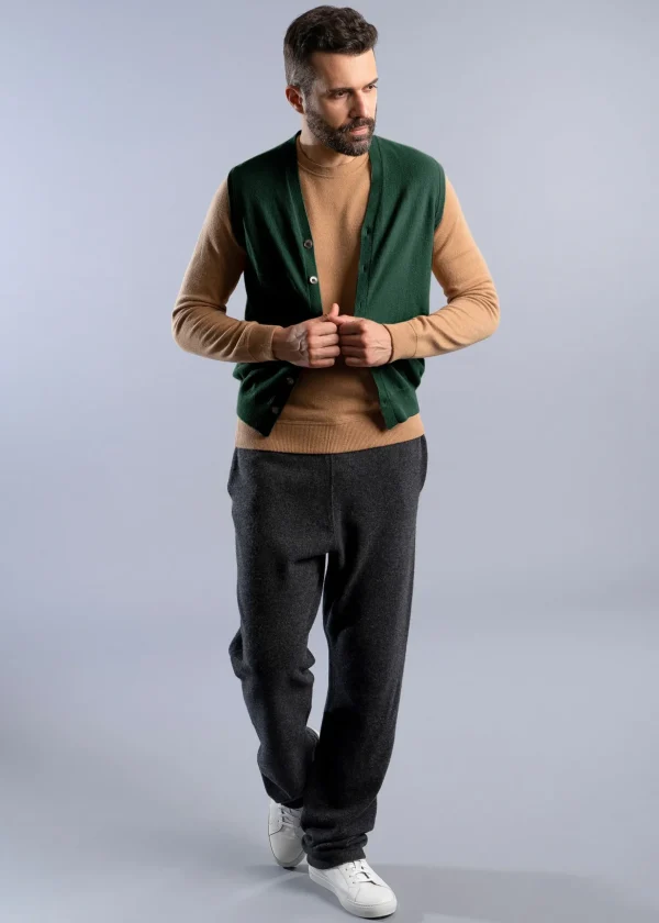 MALO For Him | Tops & Knitwear<Cashmere gilet Green